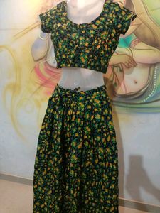 Skirt N Blouse (Black Yellow 🌼)