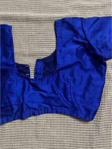 Royal Blue Embellished Blouse