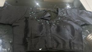 Not Used Embellished Black Blouse
