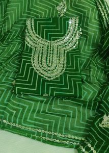 Jaipuri Gota Patti Dress Material Pure Cotton