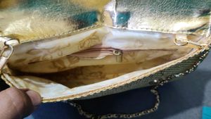 Gold Colour Sling Bag