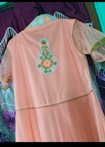Peach Long Frock