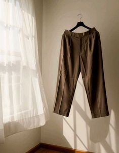Brown Wide Leg Trousers