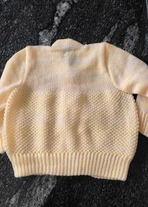 Cute Baby Cardigan with cap and booties