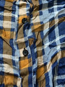 Blue &amp; Yellow Plaid Button-Down