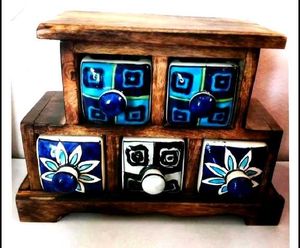 Wooden / Ceramic Drawer Organizer No Coins