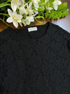 Elegant Black Lace Top
