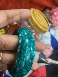 Vintage Blue Stone Bangle Bracelet