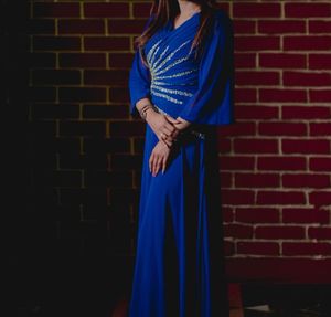 Elegant Blue Ethnic Gown