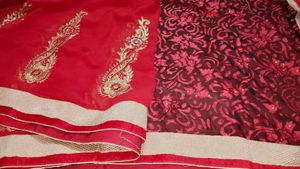 Elegant Red Saree