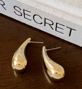 Teardrop Gold Earrings - Dangle