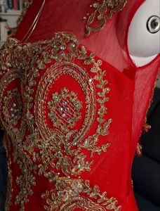 Elegant Red &amp; Gold Ethnic Gown❤️🦋🎀