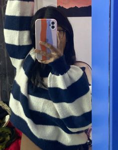 Striped Balloon Sleeve Sweater ❤️💕