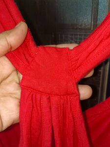 Red Sleeveless Tank Top