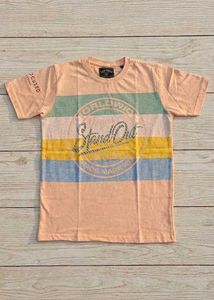 Striped Graphic Print T-shirt