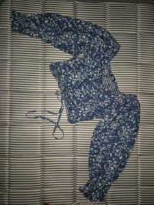 Floral Print Crop Top