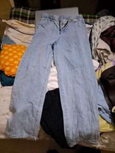 Light Wash Wide Leg Jeans