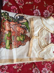 Mural Painting Kerala Saree
