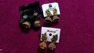 pair of three Assorted Fashion Earrings