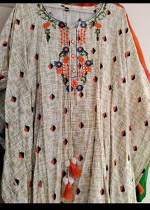 Embroidered Kaftan Kurta