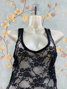 Floral Mesh Dress