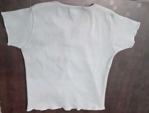 Button-Down Ribbed Top