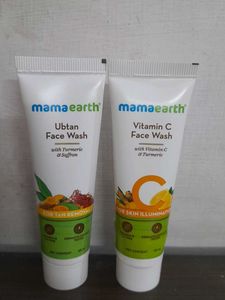 Mamaearth Vitamin C &amp; Ubtan Face Wash Pack Of 2