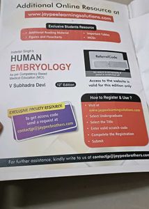 Human Embryology Book