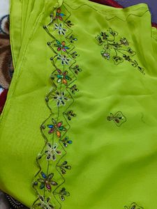 Green New Saree