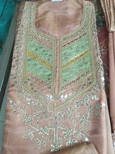 Elegant Peach Salwar Kameez Set