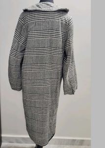Houndstooth Long Coat