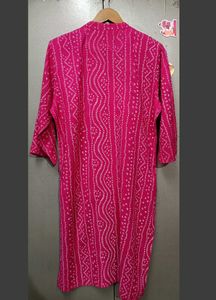 Pink Embroidered Kurta