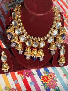Elegant Kundan Necklace Set