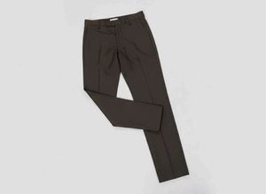 Men's Dark Brown Formal Trousers