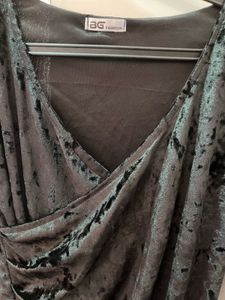 Elegant Black Velvet Dress