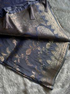 Banarasi Silk Saree - Lavender &amp; Gold❤️