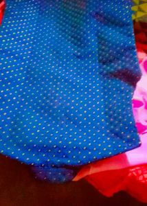 Blue Waistcoat with White Dots