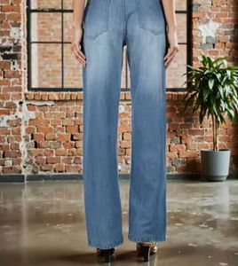 Shein Full Length Flared Fit Jeans With Pockets