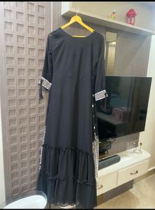 New Anarkali Frock With Attached Shrug