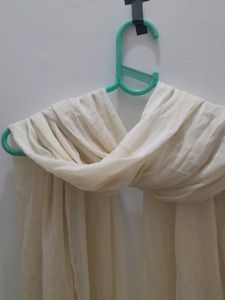 off white lace dupatta