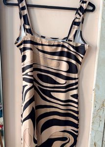 Patterned Bodycon Mini Dress