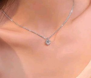 Sparkling Silver Pendant Necklace