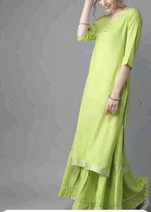 Zesty Lime Gota Patti Garara Set