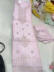 Elegant Pink Salwar Suit Material