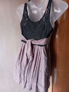 Lace Detail Casual Dress