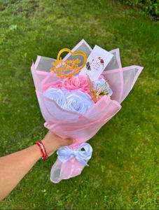 Handmade Ribbon Rose&#39;s Bouquet 💐🦋🌹