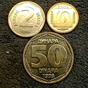 Yugoslavia Coins Set ( 3 Pcs)