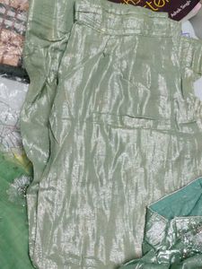Very Beautiful Mint Green saree