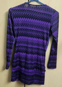 Patterned Purple Top