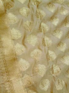 Elegant Gold Banarasi Silk Dupatta